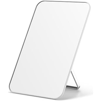 OMIRO Tabletop Cosmetic Mirror with Stand Small Makeup Mirror for Travel