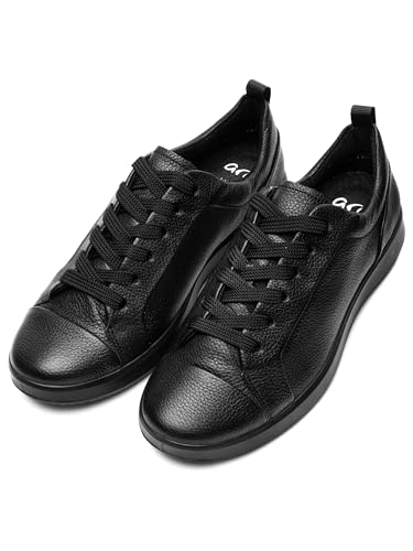 Basket Roma noire en taille 44 large aux finitions soignées