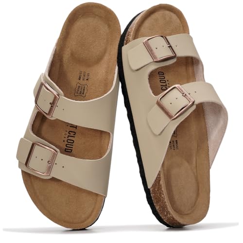 Project Cloud Women's Slide Sandal, Venita, Beige,...