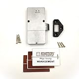 Reinforced RFID Hidden Cabinet Lock-Behind the Panel Concealed Lock with Aluminum Housing and Dead Battery Unlock Feature