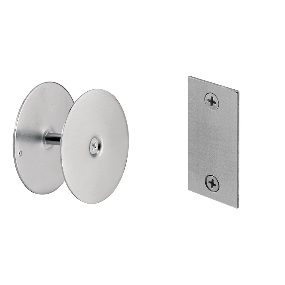 Prime-Line Door Hole Cover Plate, 2-5/8 in. Diameter, Satin Nickel