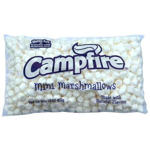 1 lb Bag Mini Marshmallows – Vanilla Flavored, Gluten Free