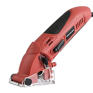Funien Cirkelzaag Compacte elektrische cirkelzaag met 3 zaagbladen 3400 RPM Instelbare zaagdiepte Multifunctionele…