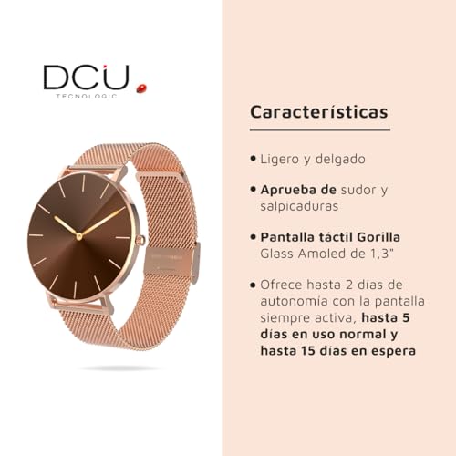 DCU Smartwatch Boulevard Or Rose Smartwatch 1 3" – Image 6