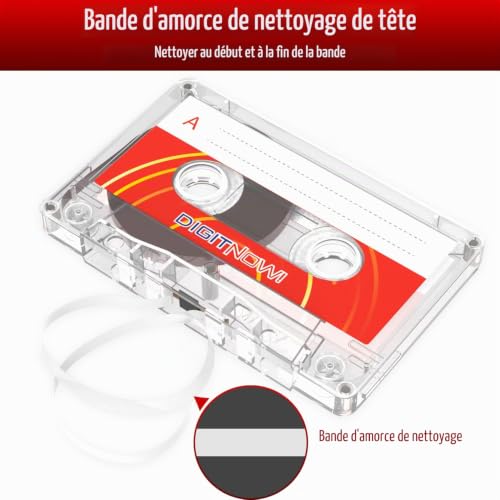 Lot de 5 Cassettes Audio Vierges – Temps d'enregistrement de 90 Minutes – Faible Bruit et Haut rendement – Dictée, Enregistrement MP3 sur Bande Vierge – vue 5
