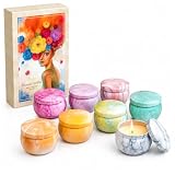 Velas Aromáticas Perfumadas de Regalos para Mujeres,8 Piezas Juegos de Vela Cera de Soja 100% Natural,Regalo de Día de la Madre,Cumpleaños,Aniversario,San Valentín,Navidad,Boda