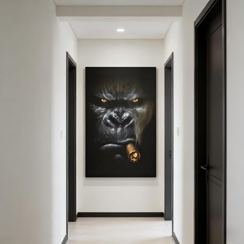 Impression giclée sur toile de qualité premium affiche singe rétro