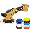 VERVEWAVE Cordless Buffer Polisher Kit for Dewalt 20V Battery (No Battery), 6-Inch Orbital Car Polisher Variable Speed 1800—5500 RPM, 17PCS Polishing Accessories, for Car Polishing/Waxing (Tool Only)