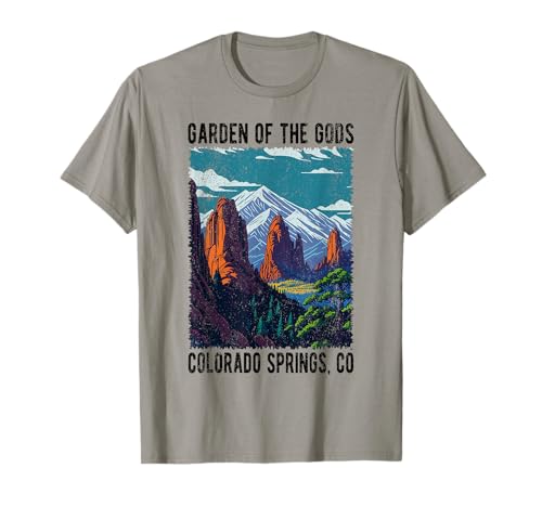 Garden of the Gods Colorado Springs CO USA Distressed Design T-Shirt