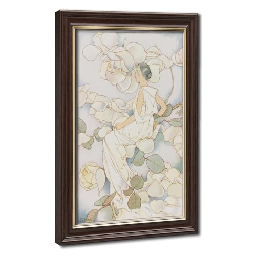 Tableau Fée Fleur Laura Coombs Hills avec cadre à suspendre en toile giclée premium