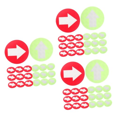 BESPORTBLE 60pcs Trail Markers Reflective Pvc Markers for Hunting Reflective Arrow Direction Signs for Outdoor Use