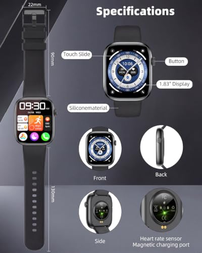 KIPTUMTEK T7 Smartwatch – 1.83" HD, Bluetooth Calling, 10-Day Battery — view 9