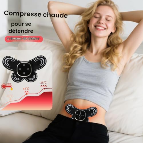 Électrostimulateur Anti Douleur TENS Sans Fil,EMS Electrostimulateur Musculaire,6 Modes et 15 Forces Mini Masseur,pour Cou,Dos,Jambe,Genou et Muscles,pour soulager la – vue 7