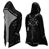 Men's Halloween Hoodie Medieval Norse Mythology Hooded Cardigan Motorcycle Jacket Long Sleeve Casual Loose Fit Streetwear Coat for Daily Wear Spring Autumn Winter (A10-Black, XL) #4
