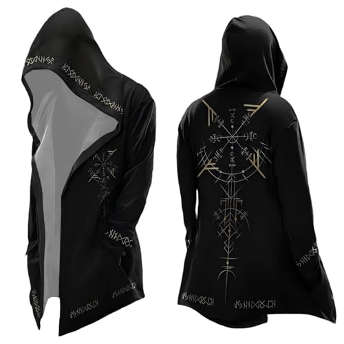 Cárdigan hombre con capucha para halloween y fiestas de disfraces retro