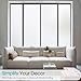 Coavas Window Privacy Film Frosted Glass Static Cling Heat Blocking Window Tint for Home Day and Night Sun Blocker Insulation Bathroom Door Decorative Frosting Cover Sticker (17.5 x 78.7 Inch, Pure)
