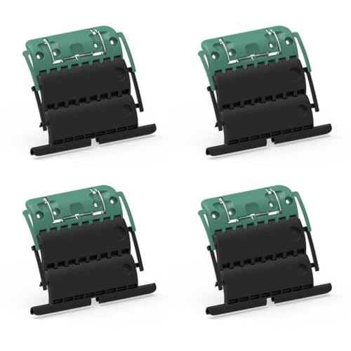 Ensemble de 4 attaches verrou ZF Clicksur H876E pour tablier de volet roulant - Fixation sécurisée pour volets roulants - Verrou automatique 2 maillons - Attache clipsable de sécurité anti-effraction