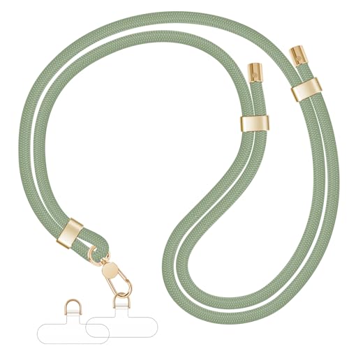 X-Lounge Phone Lanyards For Around The Neck, Crossbody Cell Phone Strap with Premium Metal Buckles Universal Neck Strap Holder with Phone Patches For All Smartphones