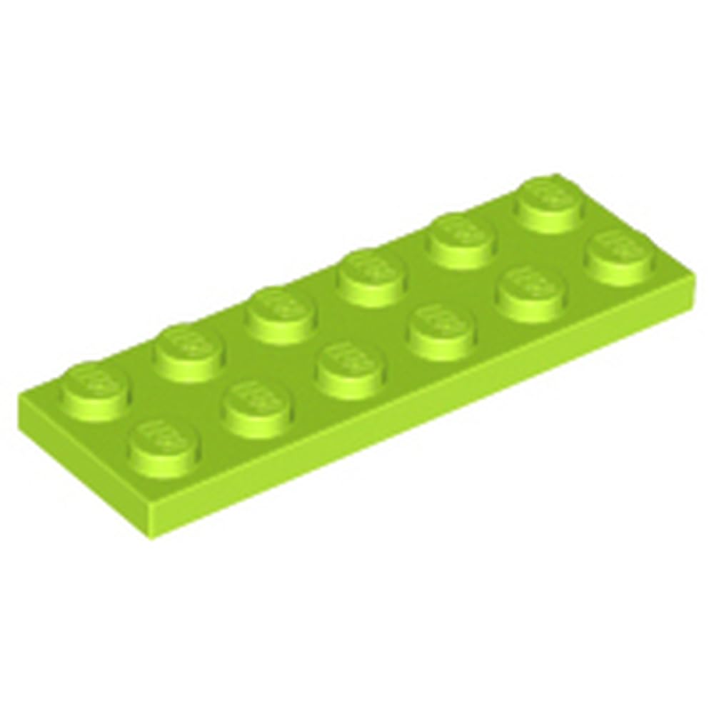 LEGO Plate 2 x 6 Part 3795, Part 3795, Choose Your Colour (Lime, 10, Bricks) — image 1