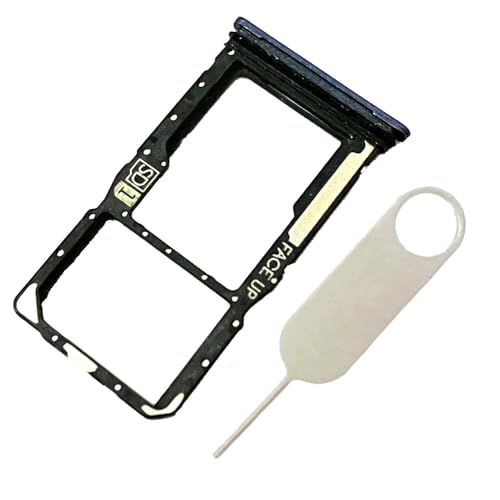 Micro SD SIM Card Tray Slot Holder Parts Replacement for Motorola Moto G Power 5G 2025 XT2515 with Eject Pin (Purple)