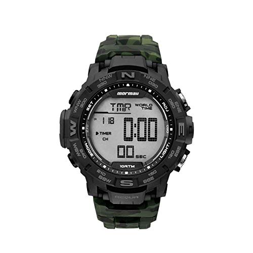 Relógio Mormaii, Pulseira Polimero, Masculino, Preto