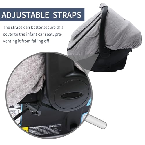 Winrese Baby Car Seat Cover - 3-Layer Thick Fabric thumb #5