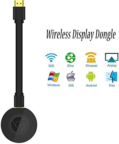 YEHUA WiFi Wireless Display Dongle 1080P Mini Receiver Sharing HD Video from Projectors Cell Phones Tablet PC Support Airplay Miracast DLAN Dongle