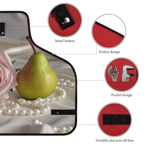 Delantal de trabajo ajustable unisex con múltiples bolsillos miniatura 3