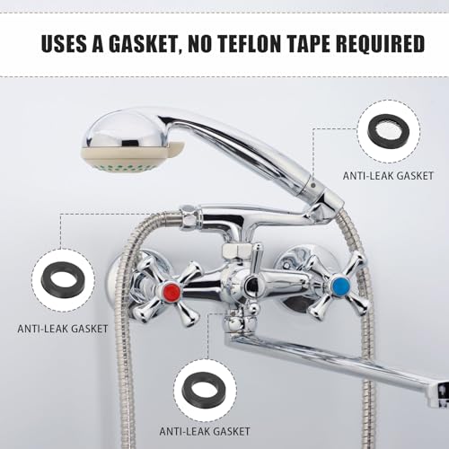 image for NQEUEPN 20pcs Shower Head Filter Gasket, 2 Types Faucet Washers 10 Rub