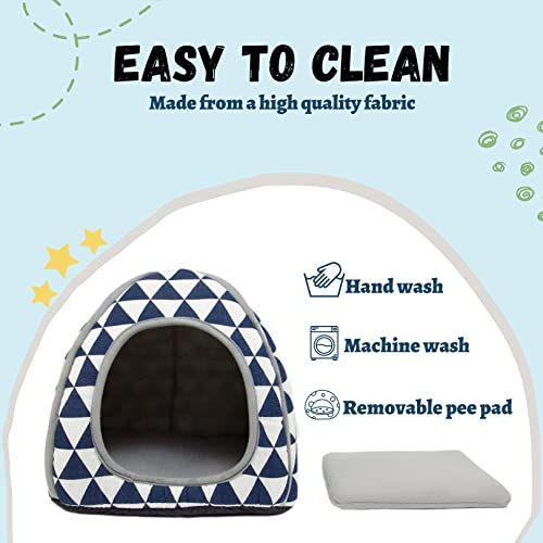 Tierecare 2 Pack Guinea Pig Hideout Hamster Bed Washable Guinea Pig Cage Accessories Cozy House Habitat Hide-Out For Chinchilla Hedgehog Small Animal Supplies #TOP4
