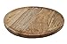 Mango taca drewniana okrągła – 38 cm – dekoracyjna półmisek nadaje się do kontaktu z żywnością – drewno owoce warzywa miska świece taca biżuteria talerz lity
