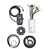 Keenso Kit de Conversion de Vélo électrique, Contrôleur de Moteur de Vélo 36V 48V 15A Kit de Contrôleur de Vitesse de Vélo électrique avec Panneau S810 pour Moteur 250W 350W #1