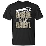 Emily Gift Shop Carol is My Daryl T-Shirt, The Walking Dead, Daryl Dixon-Unisex Black