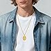 Eusense 925 Sterling Silver Saint Jude Thaddeus Necklace Gold-plated St. Jude Thaddeus Pendant Holy Saint Jude Thaddeus Amulet Pendant Protection Jewelry for Men