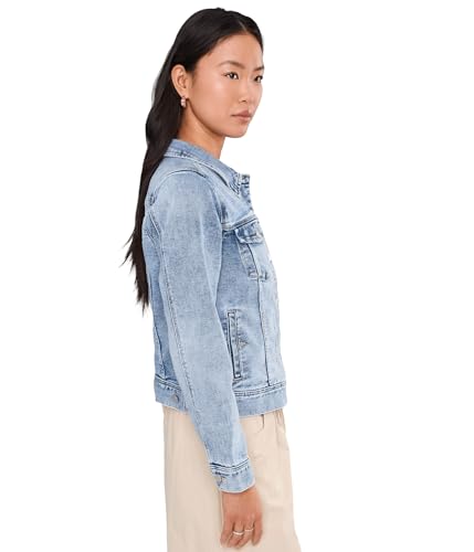 Image of Liverpool Classic Denim Jacket in Stretch Slub Twill