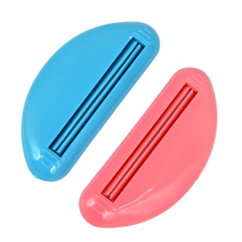 FOMIYES 6 Pcs Toothpaste Rolling Squeezer Toothpaste Squeezer Money-Saving Bathroom Accessory Yogurt Strainer Wire Shelving Supports Manual Toothpaste Extruder Teapots Blue