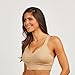 Genie Bra TLC Womens Wireless Bra - Adjustable Seamless Bra, Neutral Color 3 Bra Pack - 38DD/DDD