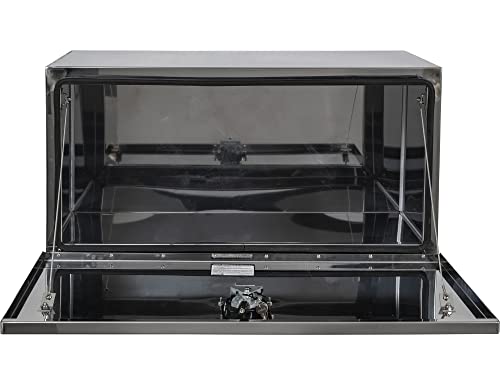 Image of Buyers Products 1702655 Polished Stainless Steel Underbody Truck Tool Box, 18 x 18 x 36 Inch, Locking T-Handle Compression Latch, 16 Ga Stainless, Underbed or Flat Mount Storage Box