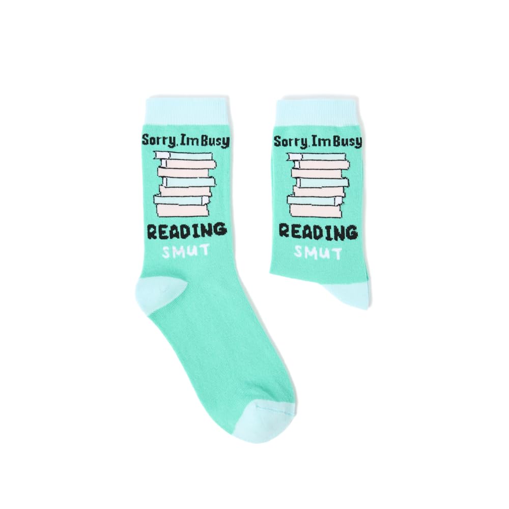 Ladies Sorry To Busy Reading Smut Socks | Gift | 1 Pair | Cotton Rich | Premium Socks | Novelty | Gifts