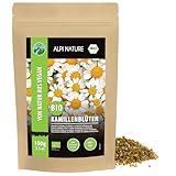 Alpi Nature Kamillenblüten Tee BIO 100g, Kamillentee, Premium Qualität...