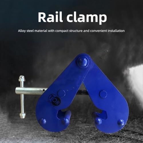 Pince de levage pour poutre I et rail bleu robuste de 1 à 3 tonnes - 3