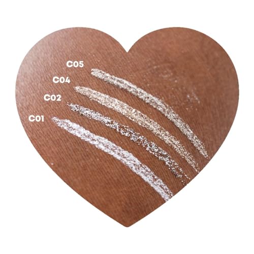 Maquiagem Delineador Gliter Diamont Traço Preciso e Alto Brilho (C05)