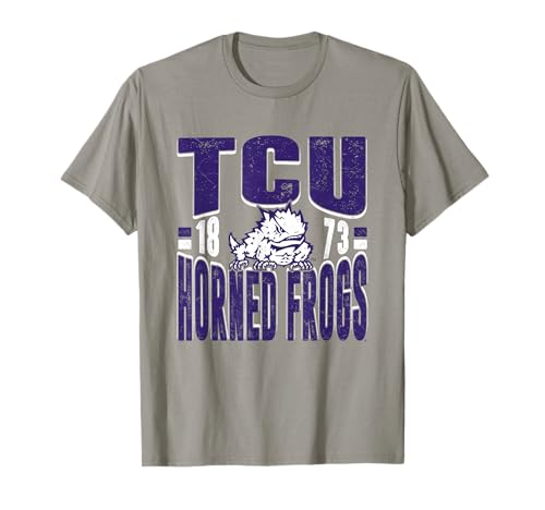 TCU Horned Frogs Vintage 90's Retro Gray Officially Licensed T-Shirt