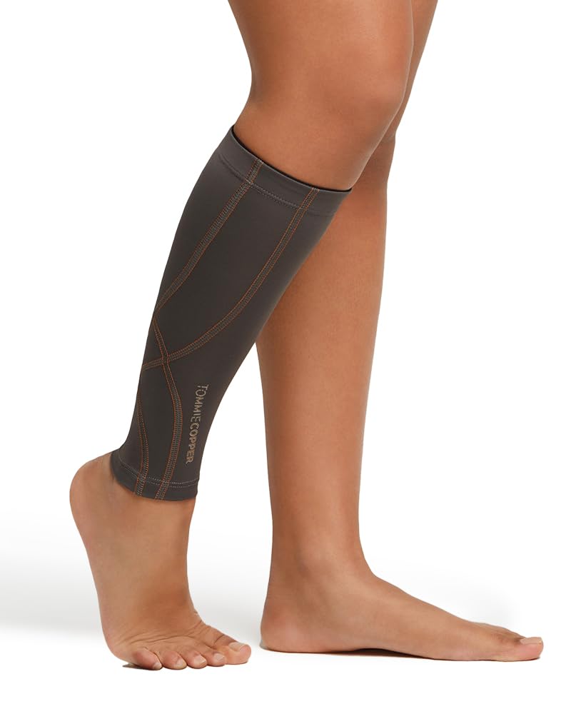 Tommie Copper XLARGE PINK Performance Compression Calf Sleeve, Unisex, Men & Women | Breathable, Extra Support Sleeve for Muscle Fatigue
