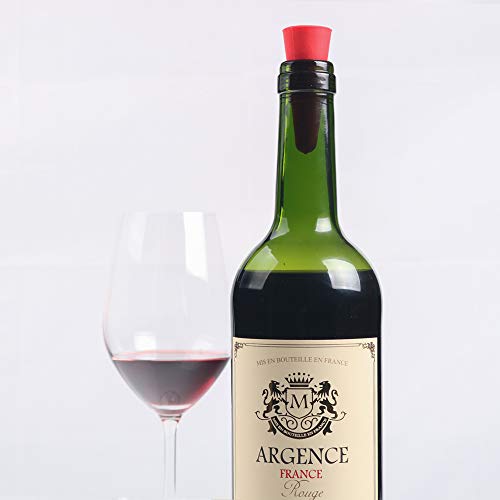 Nother Wine Bottle Stoppers,15 Pack Reusable Silicone Beverage Bottle Stoppers Decorative Bottle Sealer For Champagne Wine Saver ,5 Colors Mixed Wine Stoppers With Grip Top #TOP3