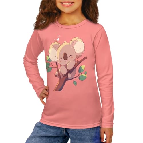 Image of Kids Long Sleeve Shirts for Girls 3-16 Year Old Cute Clothes for Teen Girls Casual Workout Tops