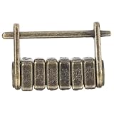 EXHUMKY Retro Vorhängeschloss aus Langlebiger Zinklegierung mit Antiker Gravur Kleines Vintage...