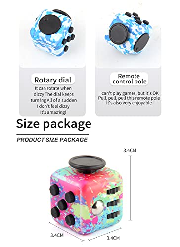Canyoo 780669708591 Cube Stress Relief Reduce Anxiety Toys Adults Children Colorful Decompression Dice Eliminate Bad Habits Multi Function Easy Carry Killing Time Gift Birthdays Festivals thumb #5