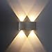 Produktbild ETiME LED Wandleuchte 4W Wandlampe Warmweiss 2700K UP & Down Aluminium (4W Warmweiss (4 LEDs)