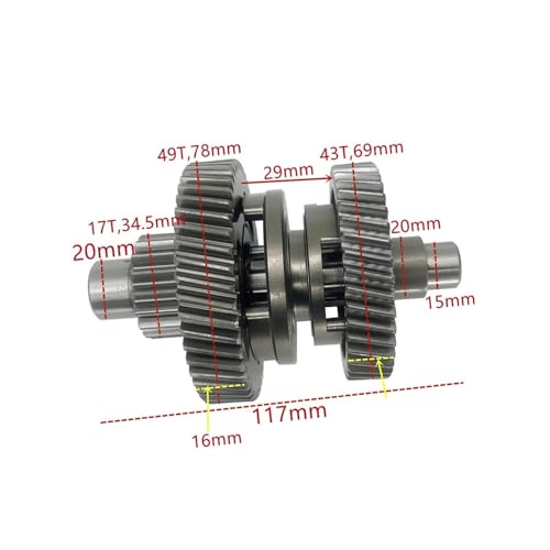 Eje de salida del motor sin rodamiento compatible con E-Ton 200 y CVT 2